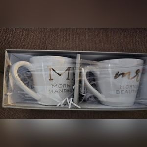 NIP/NWOT Mr & Mrs Morning Coffee Cups